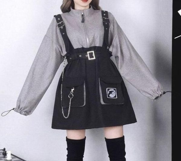 2020 retro vintage women gothic girls punk mini dress high waist long sleeve hat collar gry black lolita plus size jurken3597293, Black;gray
2020 retro vintage women gothic girls punk mini dress high waist long sleeve hat collar gry black lolita plus size jurken3597293, Black;gray