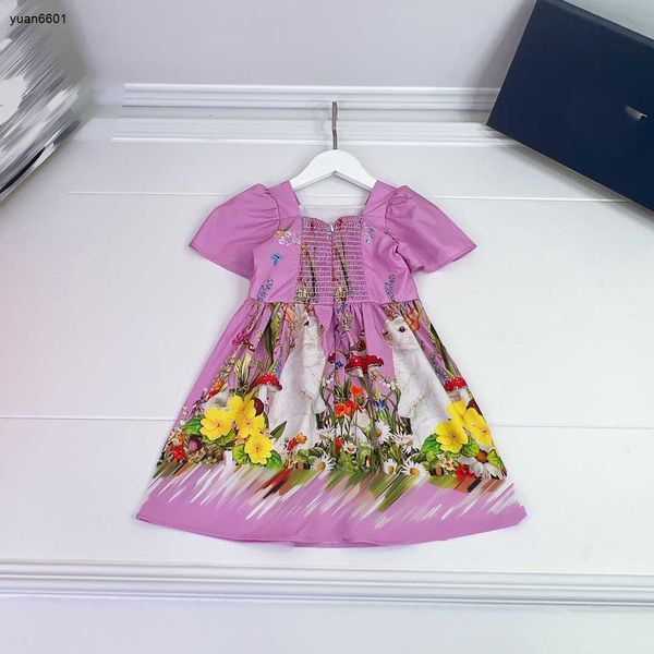 luxury designer baby clothes round neck short sleeves girl skirt size 100-160 cm summer animal and plant pattern printing kids dress june27, Red;yellow
luxury designer baby clothes round neck short sleeves girl skirt size 100-160 cm summer animal and plant pattern printing kids dress june27, Red;yellow
