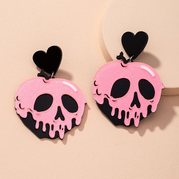 halloween acrylic skull head women's earrings fashion street shooting network red women, Silver
halloween acrylic skull head women's earrings fashion street shooting network red women, Silver
