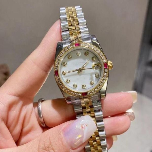 wholesale women's watches 28/31/36mm automatic movement stainless steel watches women 2813 mechanical glow-in-the-dark watches, Slivery;brown
wholesale women's watches 28/31/36mm automatic movement stainless steel watches women 2813 mechanical glow-in-the-dark watches, Slivery;brown