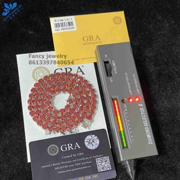 oem odm custom jewelry wholesale gold 925 sterling silver iced out 6.5mm red color vvs moissanite diamond necklace tennis chain
oem odm custom jewelry wholesale gold 925 sterling silver iced out 6.5mm red color vvs moissanite diamond necklace tennis chain