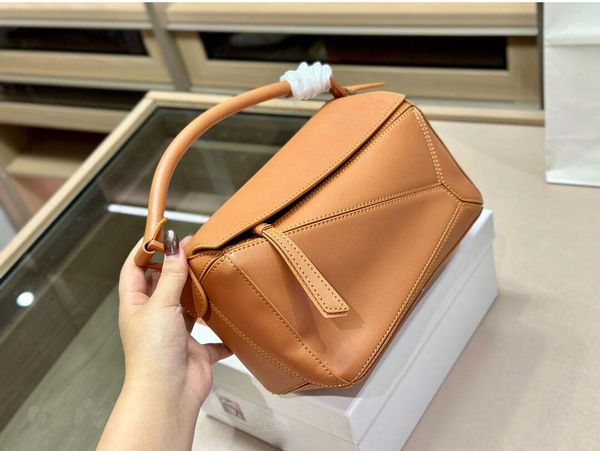 womens geometric diagram shoulder bag luxury designer fashion genuine leather crossbody handbag