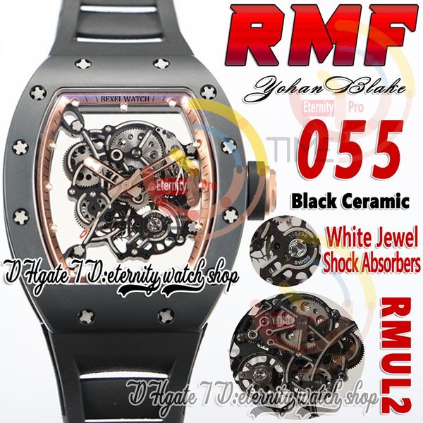 rmf 055 mens watch rmul2 mechanical hand-winding black ceramic case gray sand screws skeleton dial gold inner ring black rubber strap super, Slivery;brown
rmf 055 mens watch rmul2 mechanical hand-winding black ceramic case gray sand screws skeleton dial gold inner ring black rubber strap super, Slivery;brown