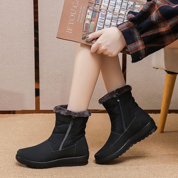 waterproof new product snow boots designer black brown women winter warm plush ankle booties front zipper non slip cotton padded outdoor sho
waterproof new product snow boots designer black brown women winter warm plush ankle booties front zipper non slip cotton padded outdoor sho