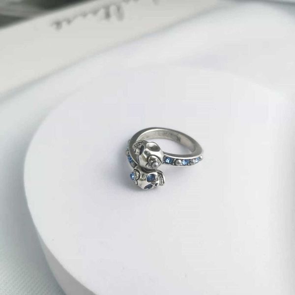 fashion designer alexander queen skull head pearl diamond ring women's high sense of temperament open ancient gold high version naked r, Silver
fashion designer alexander queen skull head pearl diamond ring women's high sense of temperament open ancient gold high version naked r, Silver