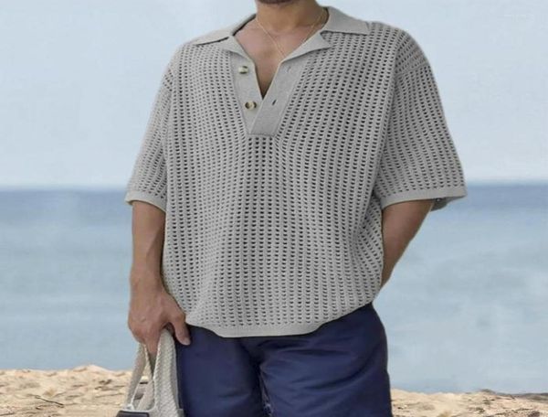 men039s polos 2023 summer men39s lapel hollow white polo shirts fashion casual loose solid color short sleeve knitted sweate7012005, White;black
men039s polos 2023 summer men39s lapel hollow white polo shirts fashion casual loose solid color short sleeve knitted sweate7012005, White;black