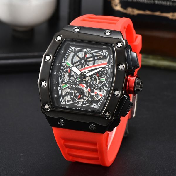 wristwatches for men 2023 mens watches six needles all dial work quartz watch luxury brand chronograph clock rubber belt fashion richar tonn, Slivery;brown
wristwatches for men 2023 mens watches six needles all dial work quartz watch luxury brand chronograph clock rubber belt fashion richar tonn, Slivery;brown