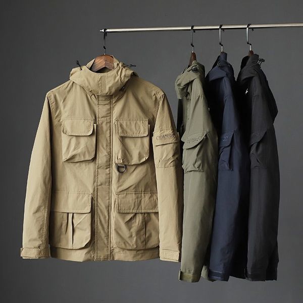 men's jackets spring and autumn outdoor mens jacket detachable windproof water proof multiple pockets function tooling coat hooded casu, Black;brown
men's jackets spring and autumn outdoor mens jacket detachable windproof water proof multiple pockets function tooling coat hooded casu, Black;brown
