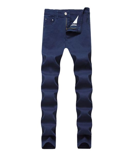 new men jeans skinny denim straight casual jeans many pure color straight pants mid waist 315091, Blue
new men jeans skinny denim straight casual jeans many pure color straight pants mid waist 315091, Blue