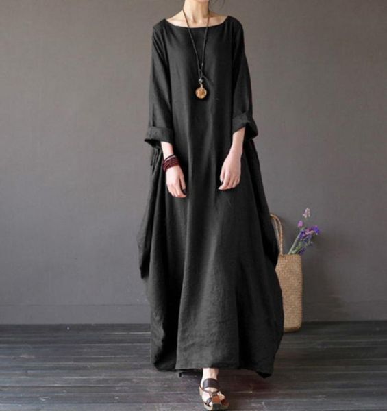 women dress 5xl original vintage loose cotton linen dress for female summer long gown robe dresses plus size large size dresses5775862, Black;gray
women dress 5xl original vintage loose cotton linen dress for female summer long gown robe dresses plus size large size dresses5775862, Black;gray