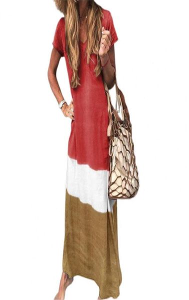 casual dresses plus size dress women short sleeve o neck female sundress large hem color matching summer elegant lady loose9568831, Black;gray 
casual dresses plus size dress women short sleeve o neck female sundress large hem color matching summer elegant lady loose9568831, Black;gray