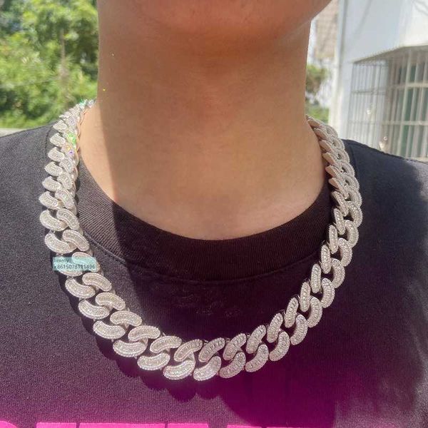 customized moissanite hip hop jewelry 18mm width 925 sterling silver baguette moissanite cuban link chain
customized moissanite hip hop jewelry 18mm width 925 sterling silver baguette moissanite cuban link chain