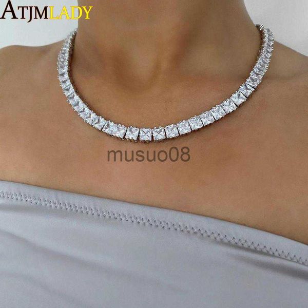 pendant necklaces iced out bling 5mm princess cut square cubic zirconia tennis chain 5a cz paved choker necklace women wedding jewelry 15&qu, Silver
pendant necklaces iced out bling 5mm princess cut square cubic zirconia tennis chain 5a cz paved choker necklace women wedding jewelry 15&qu, Silver
