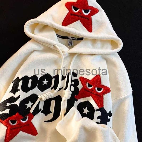 men's hoodies sweatshirts y2k woman hoodie star retro hooded sweater women winter fleece thickening loose lazy wind bf couple pullover, Black
men's hoodies sweatshirts y2k woman hoodie star retro hooded sweater women winter fleece thickening loose lazy wind bf couple pullover, Black