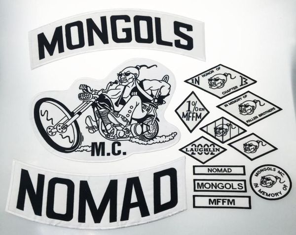mongols nomad mc biker vest embroidery patches 1 mffm in memory iron on full back of jacket motorcyle patch4592913, Black
mongols nomad mc biker vest embroidery patches 1 mffm in memory iron on full back of jacket motorcyle patch4592913, Black
