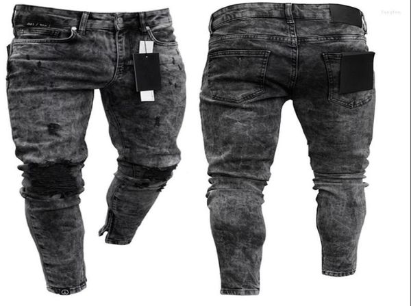 men039s jeans men39s sweatpants hole pants casual foot zipper male ripped skinny trousers black biker pencil long7402215, Blue
men039s jeans men39s sweatpants hole pants casual foot zipper male ripped skinny trousers black biker pencil long7402215, Blue