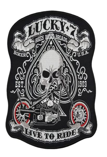 whole custom 105 inches huge embroidery biker patches for jacket back mc surport punk lucky 74939516, Black
whole custom 105 inches huge embroidery biker patches for jacket back mc surport punk lucky 74939516, Black