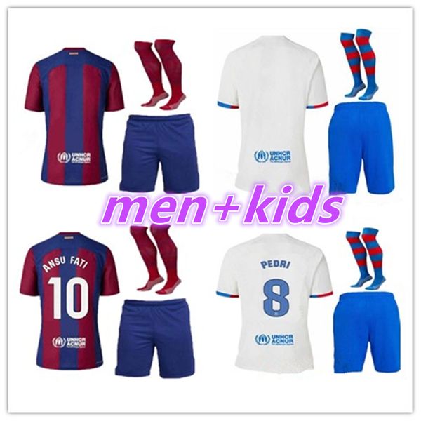 23 24 lewandowski soccer jersey gavi camiseta de futbol pedri ferran 2023 2024 fc ansu fati raphinha football shirt men kit kids equipments, Black;yellow
23 24 lewandowski soccer jersey gavi camiseta de futbol pedri ferran 2023 2024 fc ansu fati raphinha football shirt men kit kids equipments, Black;yellow