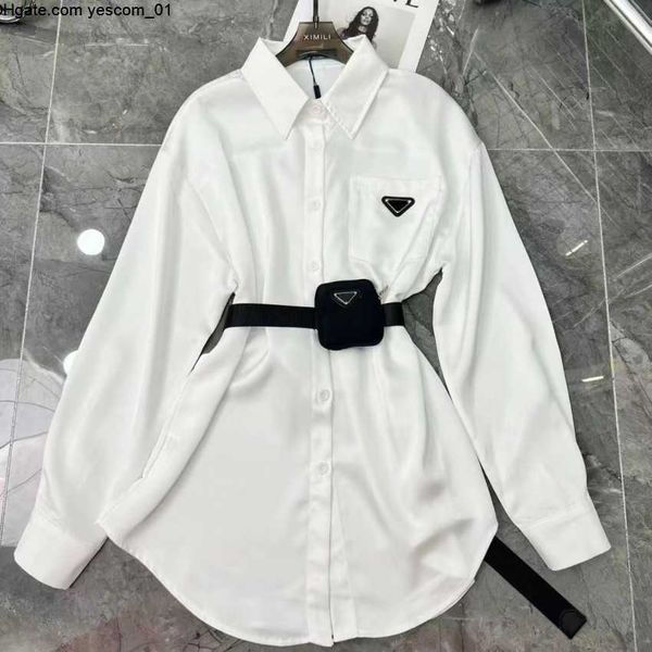 for sashes blouse womens designers triangle letter shirts quality chiffon women's blouses coat with waist bag sml, White
for sashes blouse womens designers triangle letter shirts quality chiffon women's blouses coat with waist bag sml, White