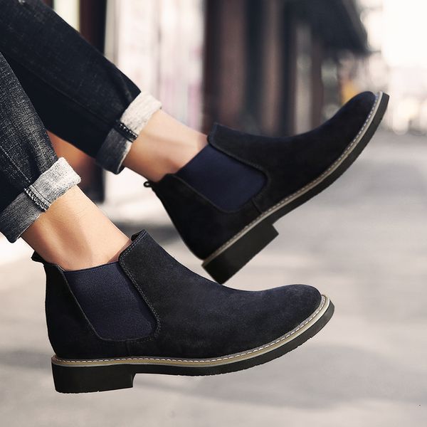boots high winter for men warm plush men's chelsea comfortable flat ankle quality suede 230818, Black
boots high winter for men warm plush men's chelsea comfortable flat ankle quality suede 230818, Black