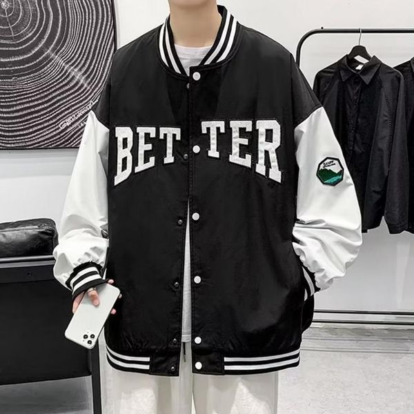 mens jackets trend handsome men letter print patchwork color jacket spring and autumn coat baseball suit senior high school 230818, Black;brown
mens jackets trend handsome men letter print patchwork color jacket spring and autumn coat baseball suit senior high school 230818, Black;brown