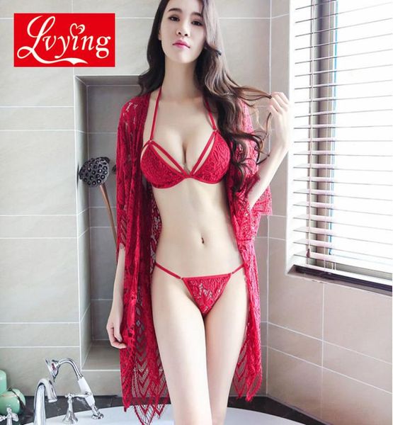 lvying lace robe sets lingerie female pyjamas women underwear suits bra sets night dress bathrobe sleepwear nightwear thong5624308, Black;white
lvying lace robe sets lingerie female pyjamas women underwear suits bra sets night dress bathrobe sleepwear nightwear thong5624308, Black;white