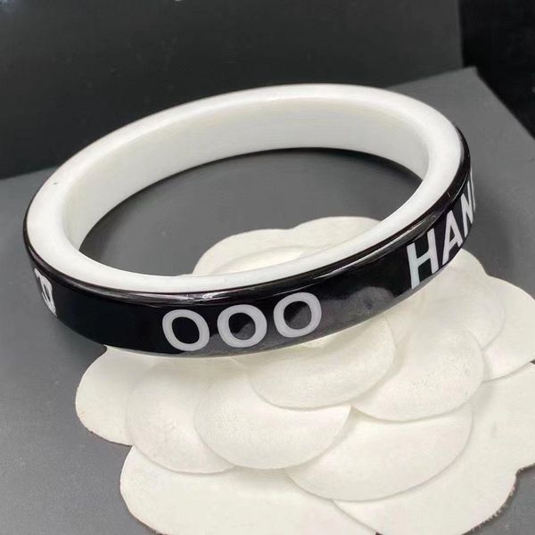 new fashion design co acrylic letter c double color bracelet, Black 
new fashion design co acrylic letter c double color bracelet, Black