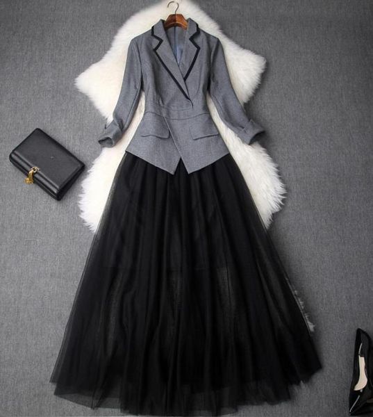 2019 spring luxury 34 sleeve notchedlapel pure color mesh panelled midcalf one piece dress fashion casual dresses ld15t90918005262, Black;gray
2019 spring luxury 34 sleeve notchedlapel pure color mesh panelled midcalf one piece dress fashion casual dresses ld15t90918005262, Black;gray