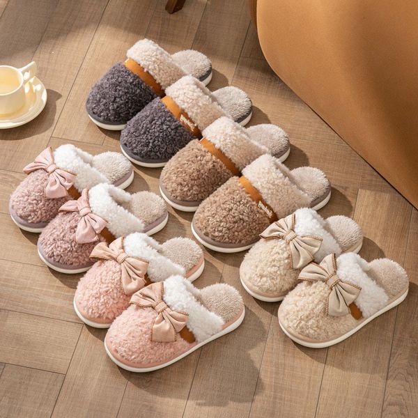 winter bow cotton slippers cute women men fluffy slippers lovely warm shoes couple home lazy thickened soft sole, Black
winter bow cotton slippers cute women men fluffy slippers lovely warm shoes couple home lazy thickened soft sole, Black