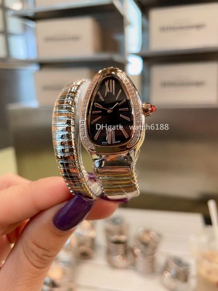 luxury womens watch bracelet brand diamond stainless steel strap rose gold diamond inset valentine's day birthday gift treasure serpent, Slivery;brown
luxury womens watch bracelet brand diamond stainless steel strap rose gold diamond inset valentine's day birthday gift treasure serpent, Slivery;brown