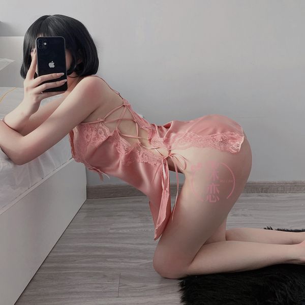 pyjamas slit suspenders hollow satin chiffon nightdress underwear temptation short skirt erotic lingerie lace homewear pajamas set 230818, Red;black
pyjamas slit suspenders hollow satin chiffon nightdress underwear temptation short skirt erotic lingerie lace homewear pajamas set 230818, Red;black