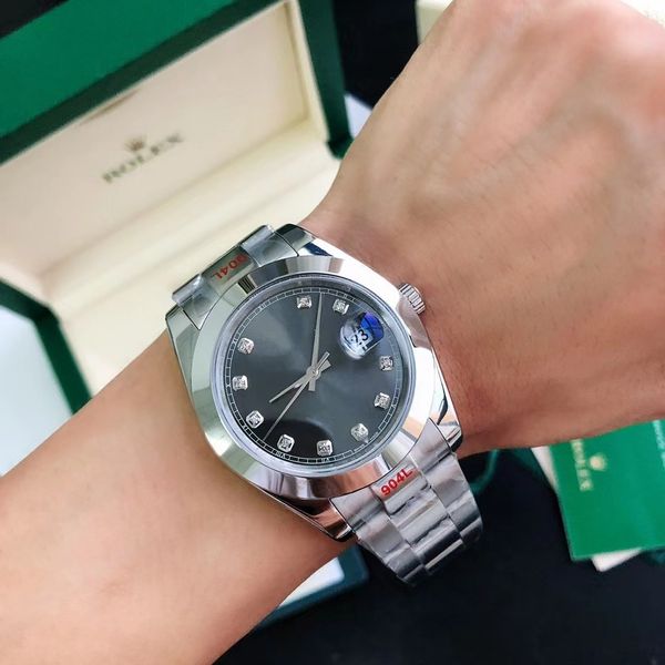 luxury men's automatic watch size 41mm automatic watch mechanical sapphire mirror waterproof watch diary series montre de lu aaa, Slivery;brown
luxury men's automatic watch size 41mm automatic watch mechanical sapphire mirror waterproof watch diary series montre de lu aaa, Slivery;brown