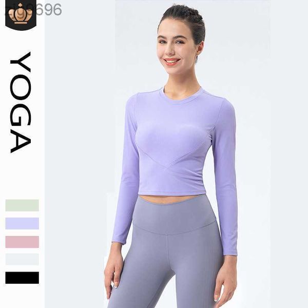desginer alos yoga t short long sleeved ribbed suit sweatshirt for women breathable round neck slimming fitness suit, White
desginer alos yoga t short long sleeved ribbed suit sweatshirt for women breathable round neck slimming fitness suit, White