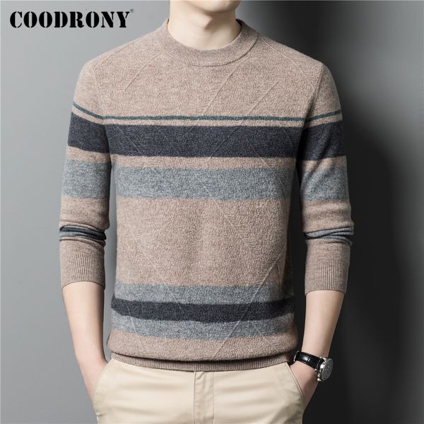 men's sweaters coodrony brand 100 merino wool oneck striped knit sweater men clothing autumn winter arrival classic pullover homme z30, White;black
men's sweaters coodrony brand 100 merino wool oneck striped knit sweater men clothing autumn winter arrival classic pullover homme z30, White;black