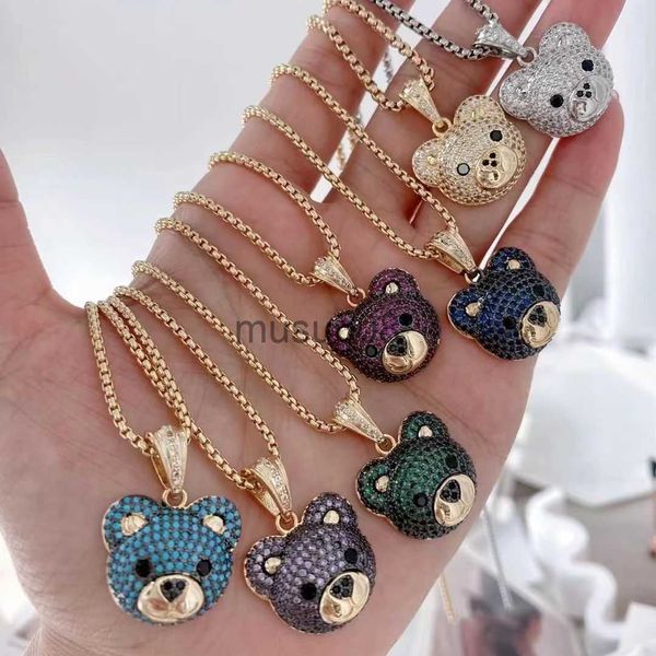 pendant necklaces 5pcs new bear necklace women fashion jewelry bear head pendant necklace design pave setting zircon copper jewelry j230819, Silver
pendant necklaces 5pcs new bear necklace women fashion jewelry bear head pendant necklace design pave setting zircon copper jewelry j230819, Silver