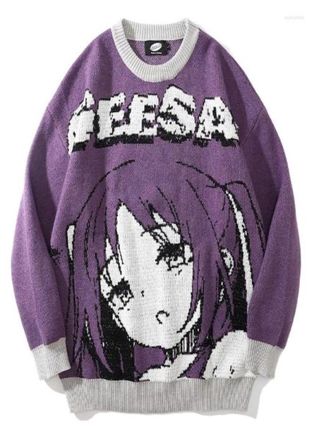 men039s sweaters oversized men women japanese anime girl pullovers oneck 2022 autumn streetwear fashion cotton knitted sweater8762122, White;black
men039s sweaters oversized men women japanese anime girl pullovers oneck 2022 autumn streetwear fashion cotton knitted sweater8762122, White;black