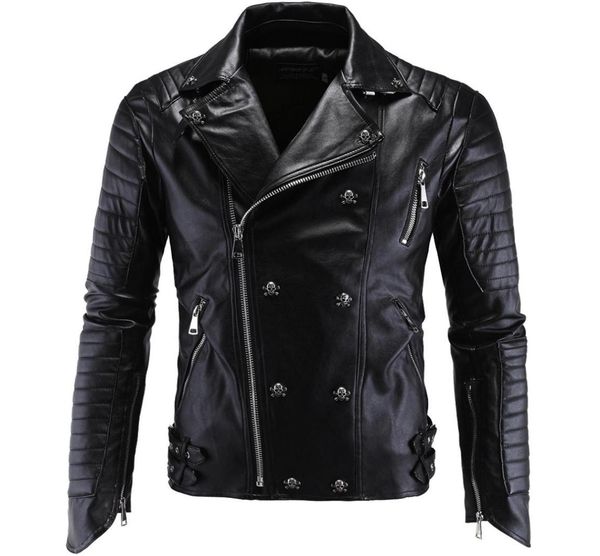 men pu leather jacket biker streetwear winter male punk style jacket with skull buttons zippers asian size m5xl6778303, Black
men pu leather jacket biker streetwear winter male punk style jacket with skull buttons zippers asian size m5xl6778303, Black