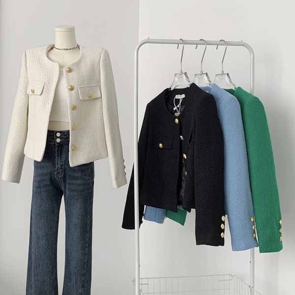 womens jackets women luxury jacket spring fall blue tweed green black short coat metal single breasted white cropped 230818, Black;brown
womens jackets women luxury jacket spring fall blue tweed green black short coat metal single breasted white cropped 230818, Black;brown