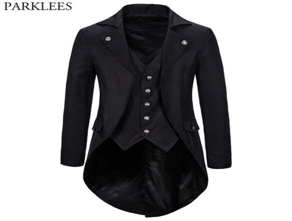 gothic victorian tailcoat jacket men steampunk medieval cosplay costume male pirate viking renaissance formal tuxedo coats 2xl y204811728, White;black
gothic victorian tailcoat jacket men steampunk medieval cosplay costume male pirate viking renaissance formal tuxedo coats 2xl y204811728, White;black