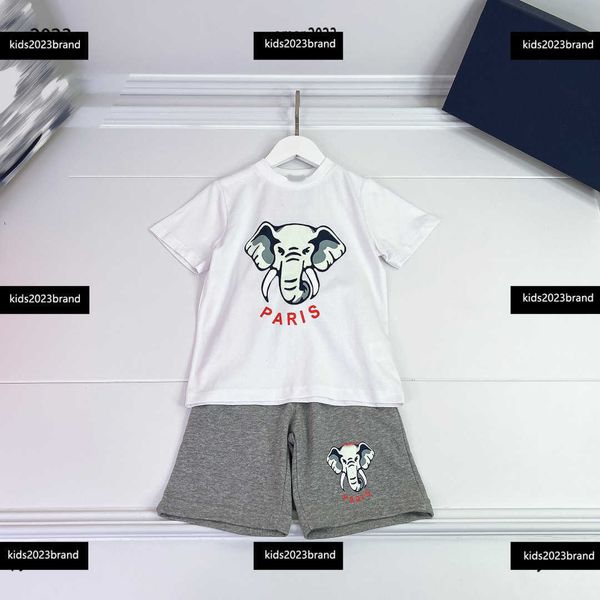 kids tracksuits baby clothes sets elephant print summer suit 2pcs round neck t-shirt and solid elastic shorts ing, White
kids tracksuits baby clothes sets elephant print summer suit 2pcs round neck t-shirt and solid elastic shorts ing, White