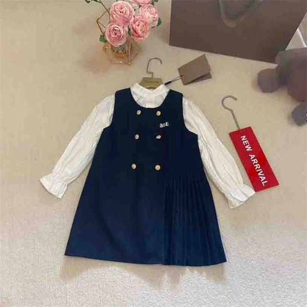 dress designer baby girls suspender skirt two piece set luxury shirts vest dress suits childrens dress suit antumnlong sleeve dresses, Red;yellow
dress designer baby girls suspender skirt two piece set luxury shirts vest dress suits childrens dress suit antumnlong sleeve dresses, Red;yellow