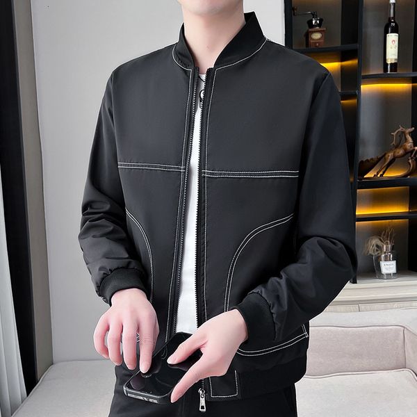 mens jackets fashion handsome casual boutique standup collar jacket clothes on the autumn coat 230818, Black;brown
mens jackets fashion handsome casual boutique standup collar jacket clothes on the autumn coat 230818, Black;brown