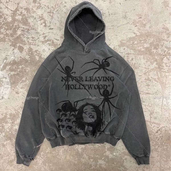 men's hoodies sweatshirts spider print zip oversized hoodie men punk sport loose coat harajuku gothic streetwear long sleeve korean fas, Black
men's hoodies sweatshirts spider print zip oversized hoodie men punk sport loose coat harajuku gothic streetwear long sleeve korean fas, Black