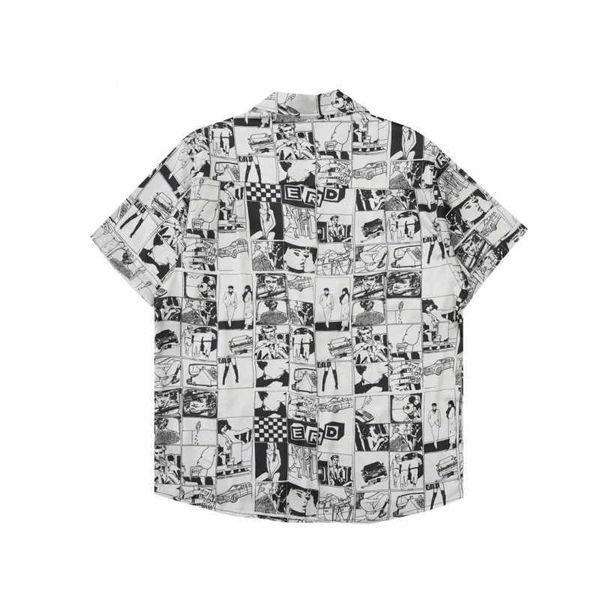 men's casual shirts erd melancholy rich second generation comic poster short sleeve shirt os loose high street cleanfit graffiti t-shir, White;black
men's casual shirts erd melancholy rich second generation comic poster short sleeve shirt os loose high street cleanfit graffiti t-shir, White;black