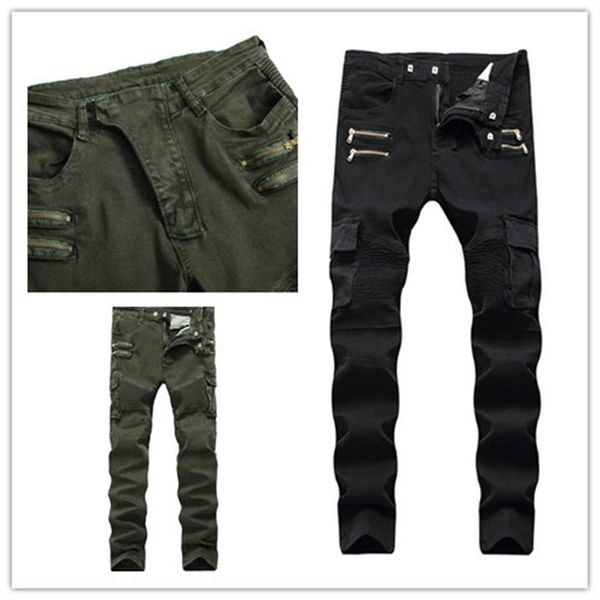 new arrivals mens designer biker rip zipper cargo pants jeans crinkle damage jeans with broken holes slim legs pants us uk siz260a, Blue
new arrivals mens designer biker rip zipper cargo pants jeans crinkle damage jeans with broken holes slim legs pants us uk siz260a, Blue