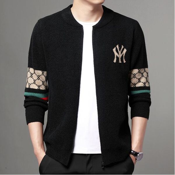 new men's cardigan knitted coat autumn and winter youth loose fashion sweater coat korean fashion top, White;black
new men's cardigan knitted coat autumn and winter youth loose fashion sweater coat korean fashion top, White;black