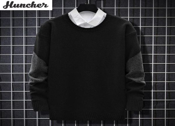 men039s sweaters huncher mens knitted sweater men 2021 autumn oversized patchwork knit pullover korean fashion harajuku black f5813250, White;black
men039s sweaters huncher mens knitted sweater men 2021 autumn oversized patchwork knit pullover korean fashion harajuku black f5813250, White;black