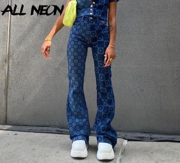 allneon vintage checkered floral high waist flare jeans egirl 90s fashion print denim baggy pants y2k chic retro trousers mujer2256879, Blue
allneon vintage checkered floral high waist flare jeans egirl 90s fashion print denim baggy pants y2k chic retro trousers mujer2256879, Blue