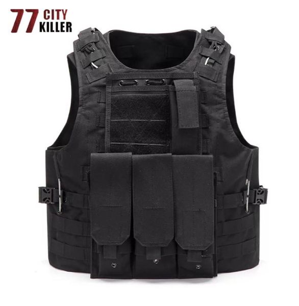 77city killer combat unloading hunting molle vest soldier tactical vest army cs jungle camouflage carrier shooting3547769, Black;white
77city killer combat unloading hunting molle vest soldier tactical vest army cs jungle camouflage carrier shooting3547769, Black;white