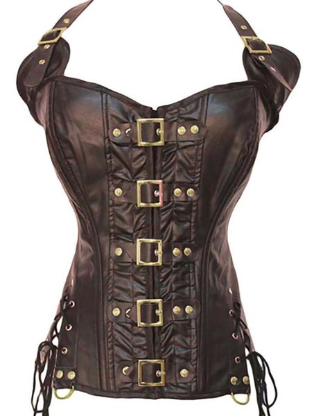 whole2016 new balck brown leather overbust steampunk corset overbust gothic clothing korsett corse corselet corpete e esparti8519626, Black;white 
whole2016 new balck brown leather overbust steampunk corset overbust gothic clothing korsett corse corselet corpete e esparti8519626, Black;white